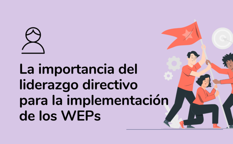  La importancia del liderazgo directivo para la implementación de los WEPs